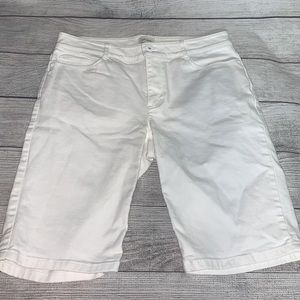 J Jill white denim capris size 6
